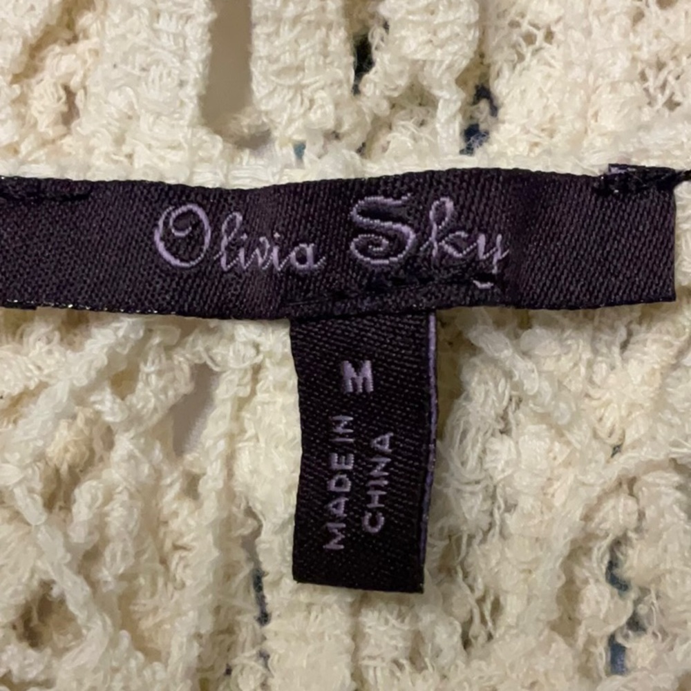 Olivia Sky Cotton Crochet Top - Picture 5 of 7